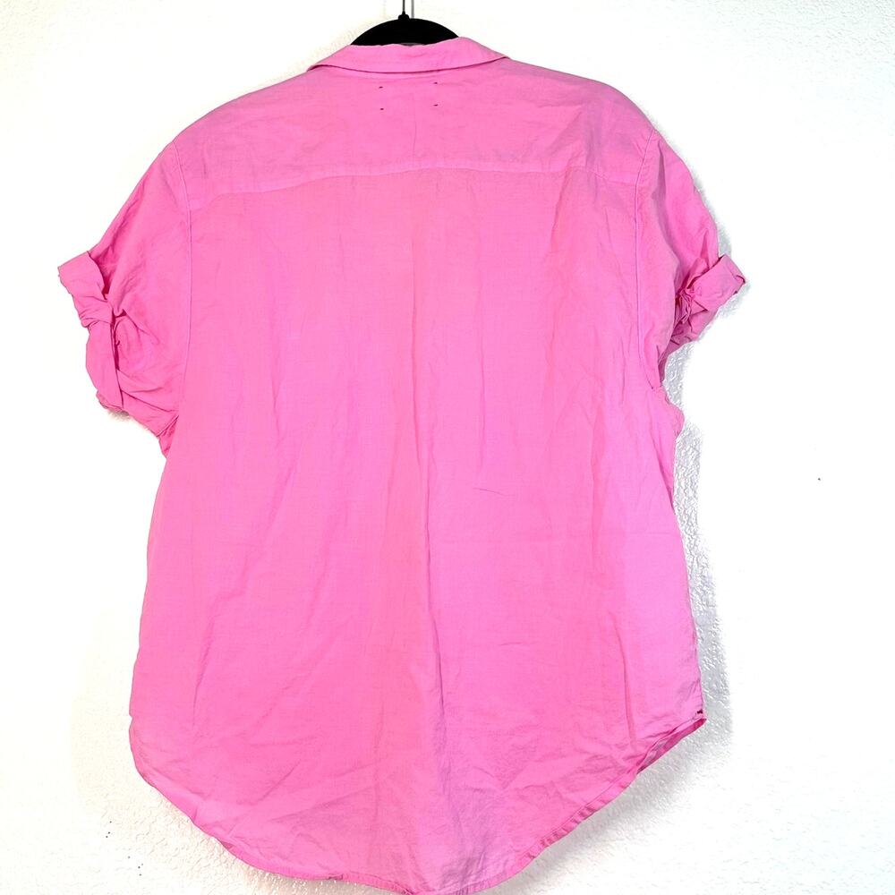 XiRENA S Top Button Down Up Shirt essential basic Channing cotton poplin Pink - Picture 3 of 6